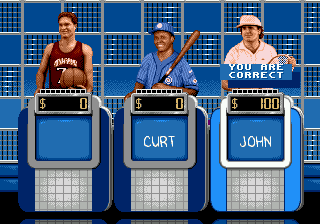 Jeopardy! Sports Edition (USA) In game screenshot